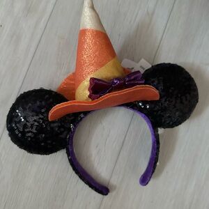 Disney Glittery Witch Hat Headband with Mickey Ears